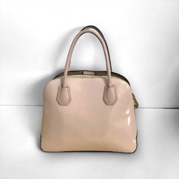 Michael Kors Blush Patent Leather Mercer Chain Dome Satchel - Picture 4 of 13